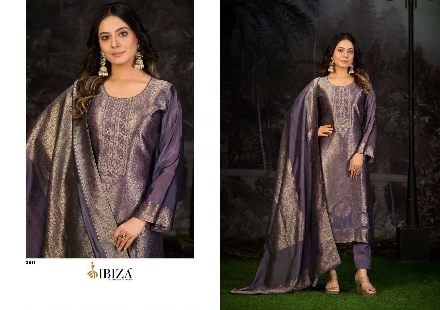 SAKHI VOL 16 By IBIZA 2611 To 2614 Beautiful Festive Suits Stylish Colorful Fancy Casual Wear JACQUARD Digital Print Dresses At Wholesale Price